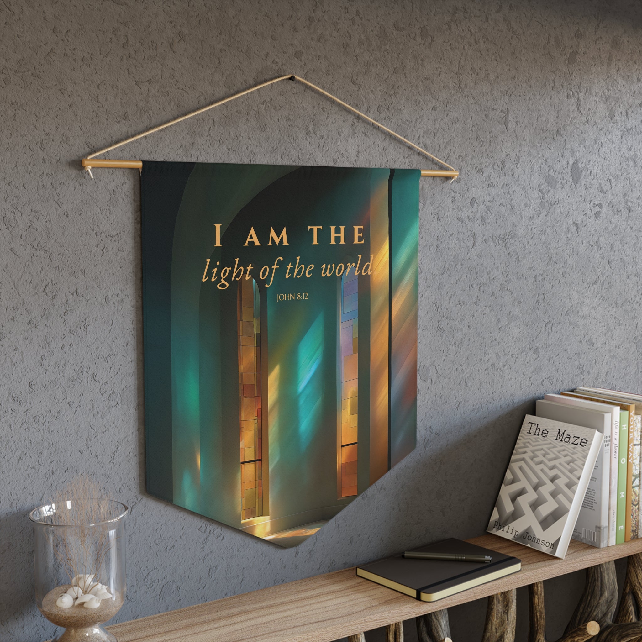 I Am the Light of the World | John 8:12 Wall Pennant