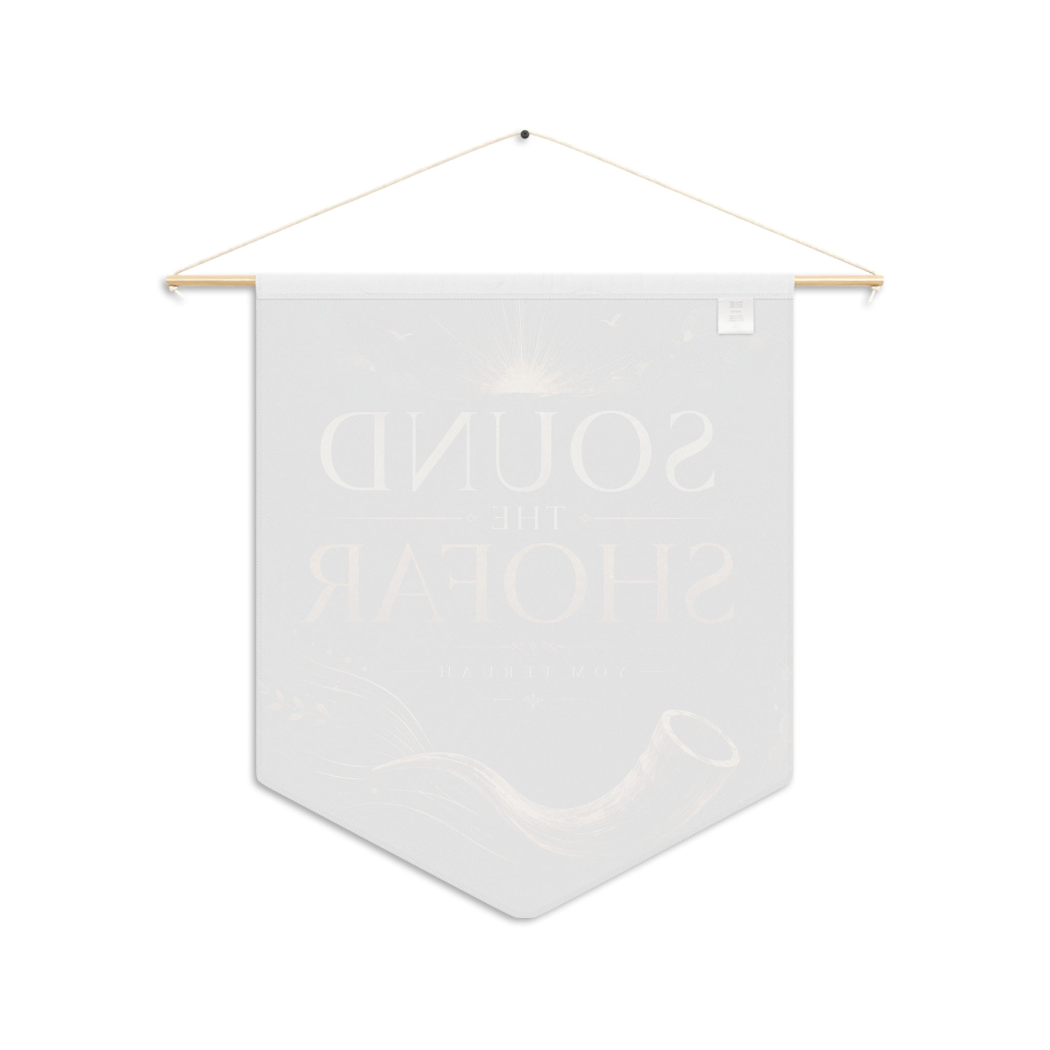 Sound the Shofar | Yom Teruah Midnight Blue Wall Pennant