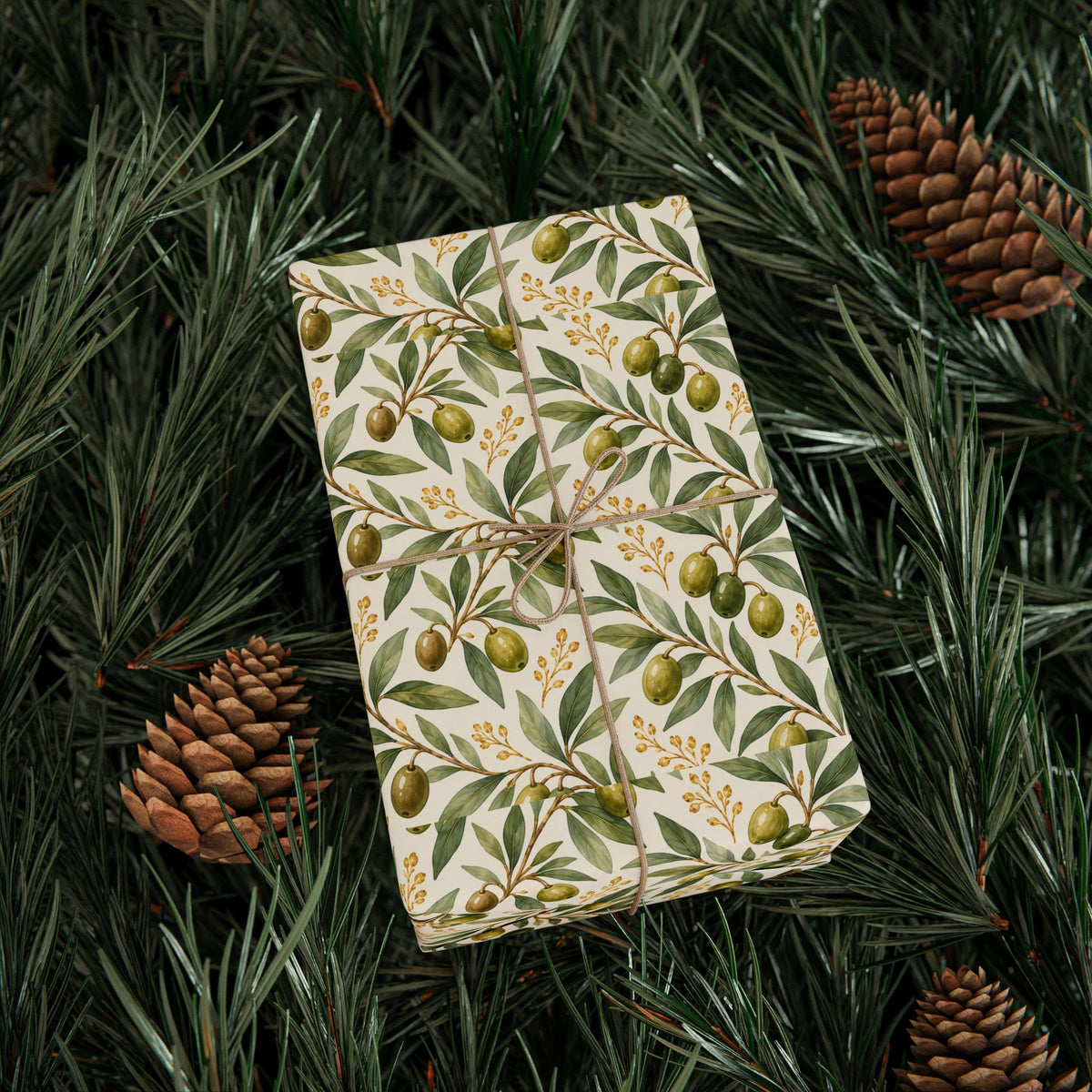 Olive Branch Blessings Wrapping Paper | Faith-Inspired Gift Wrap