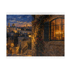 Hanukkah in Jerusalem – Glowing Hanukkiah Window Art Puzzle for Adults & Teens | 110–1014 Pieces