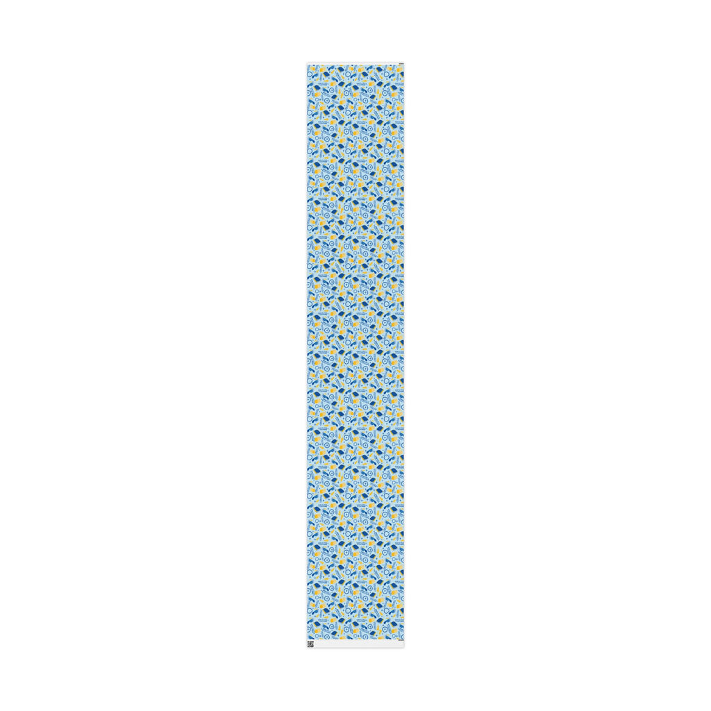 Gift Wrap with Doves, Torah, Wheat & Olive Branches | Judaica Gift Wrapping Paper