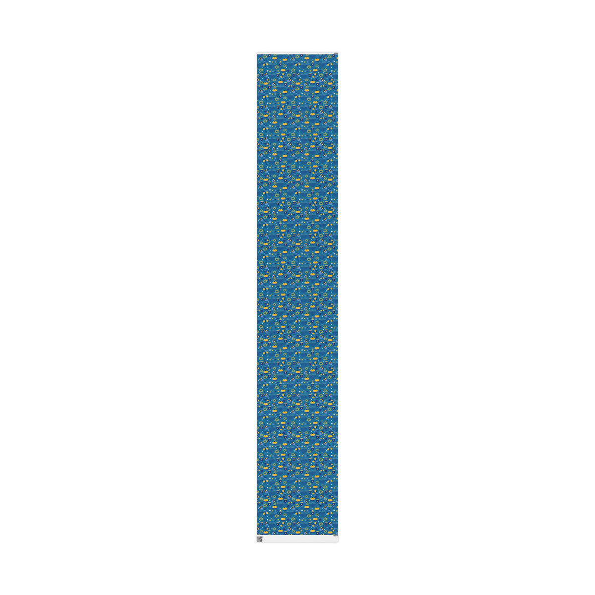 Hanukkah Wrapping Paper - Blue Gift Wrap with Menorahs
