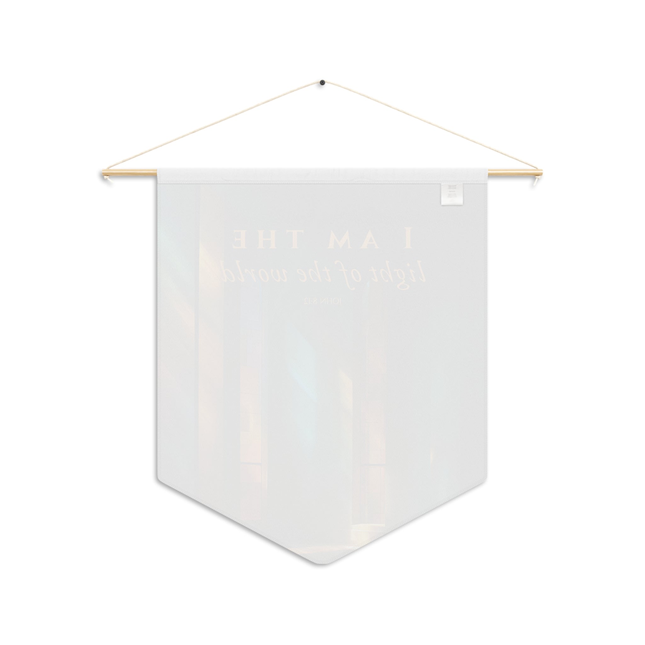 I Am the Light of the World | John 8:12 Wall Pennant