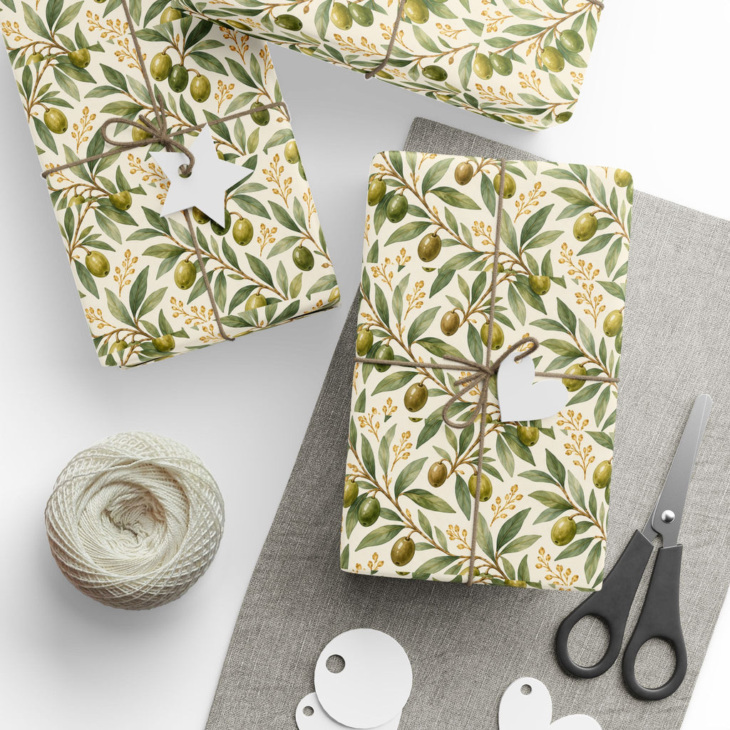 Olive Branch Blessings Wrapping Paper | Faith-Inspired Gift Wrap