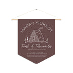 Happy Sukkot – Feast of Tabernacles Wall Pennant
