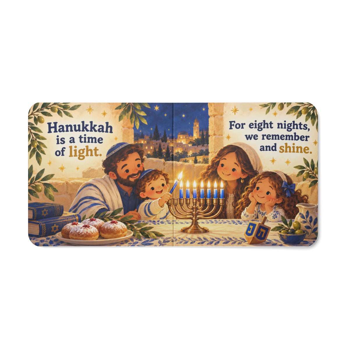 My First Hanukkah: Eight Nights of Light – Messianic Board Book for Toddlers Ages 1–4