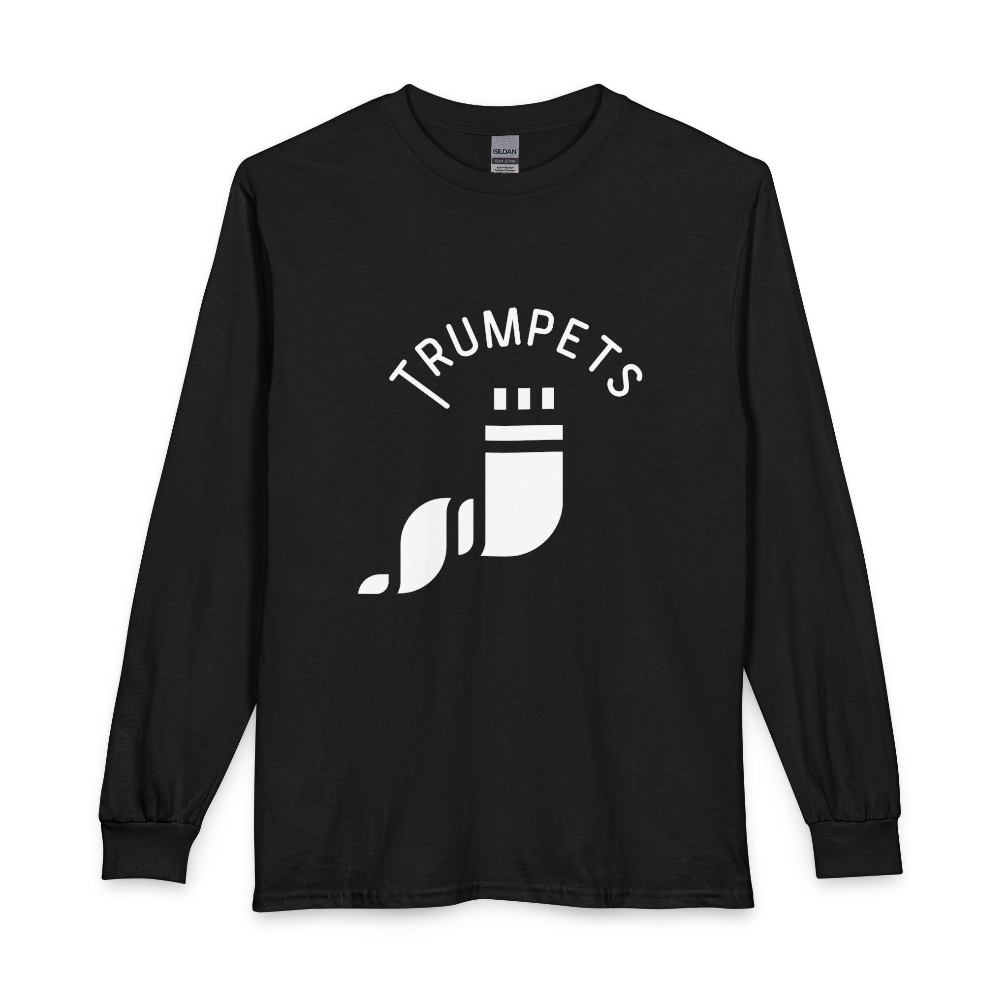 Trumpets Long Sleeve Tee - Modern Shofar Design | Yom Teruah / Fall Feasts Shirt | Unisex Messianic Apparel