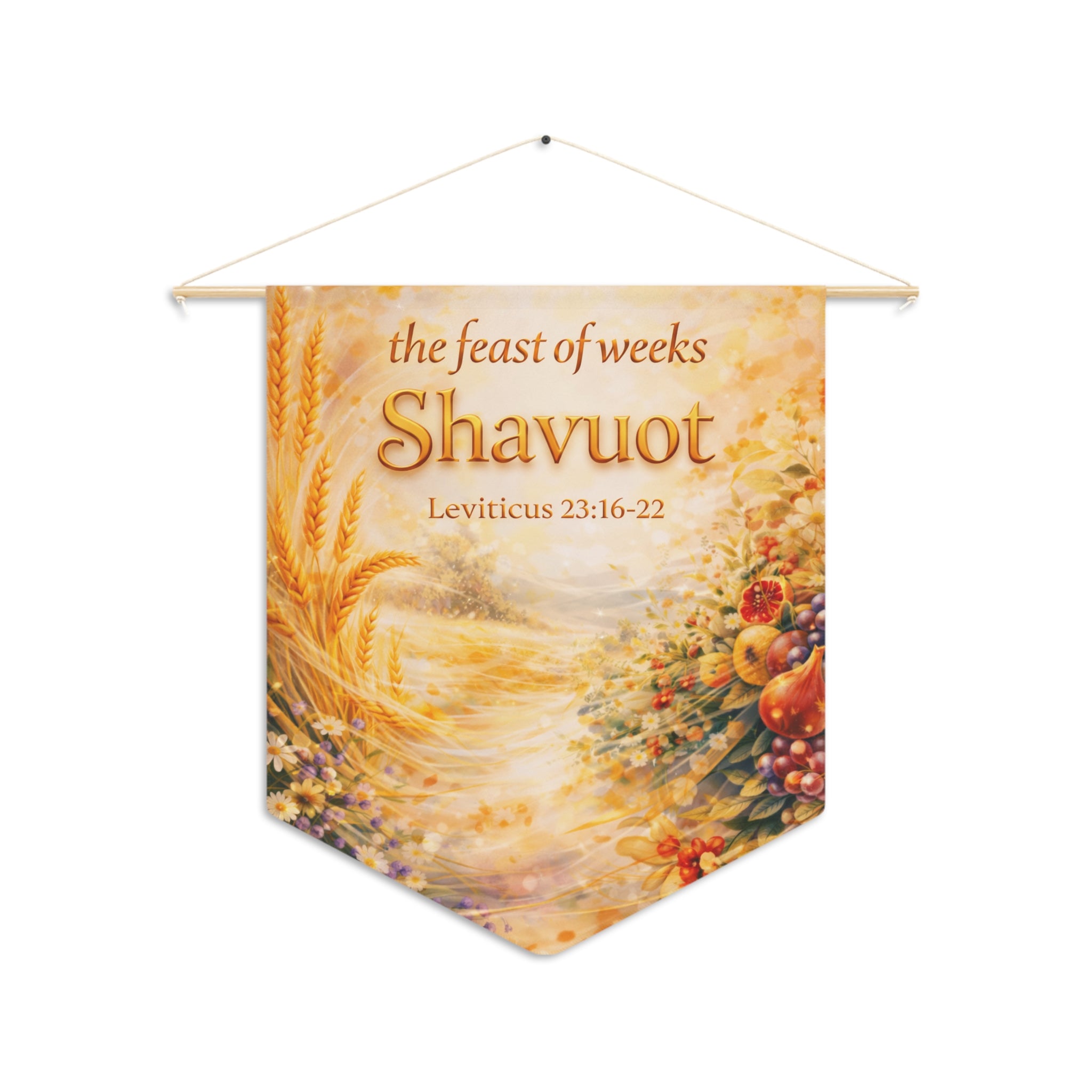 Shavuot | Feast of Weeks Wall Pennant