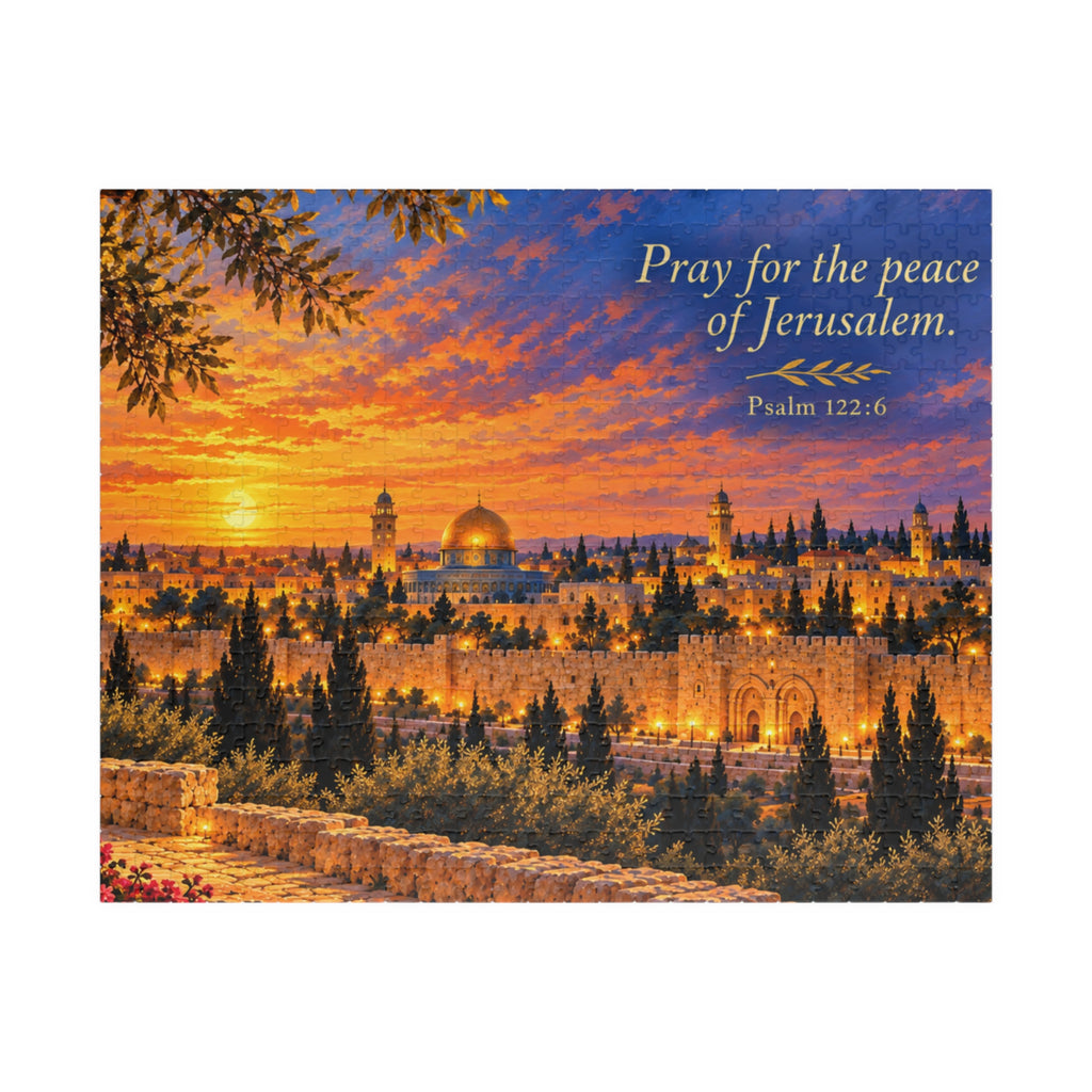 Pray for the Peace of Jerusalem Puzzle – Psalm 122:6 Adult & Teen Jerusalem Art Puzzle | 110–1014 Pieces