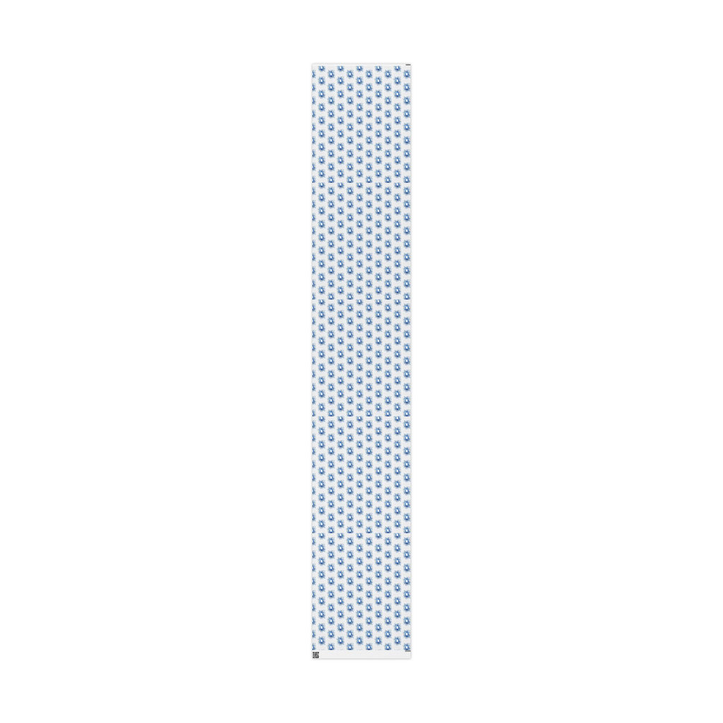 Star of David Wrapping Paper  | Blue Watercolor Judaica Gift Wrap