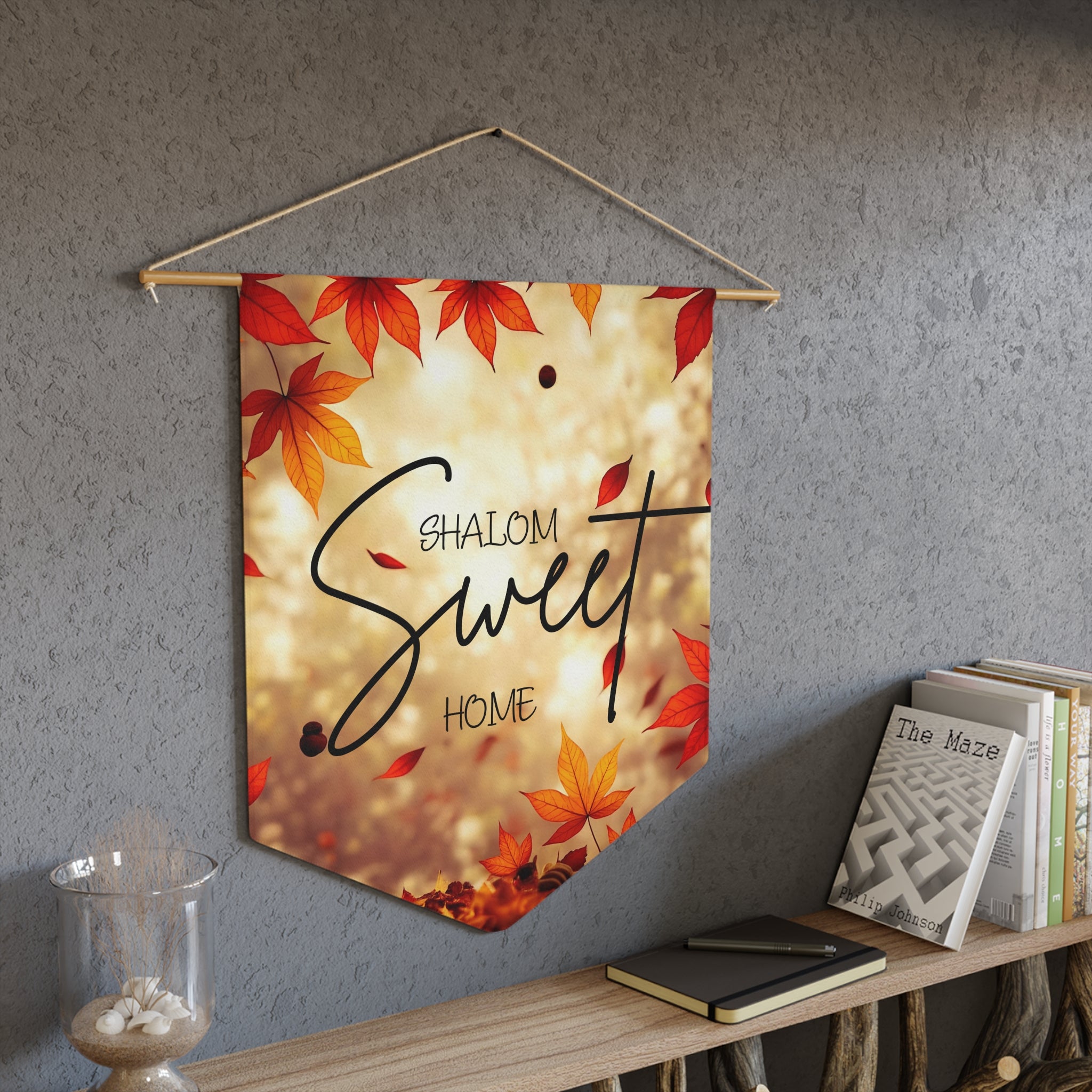 Shalom Sweet Home | Scripture-Inspired Wall Pennant
