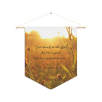 Give Thanks to the LORD | Psalm 107:1 Wall Pennant