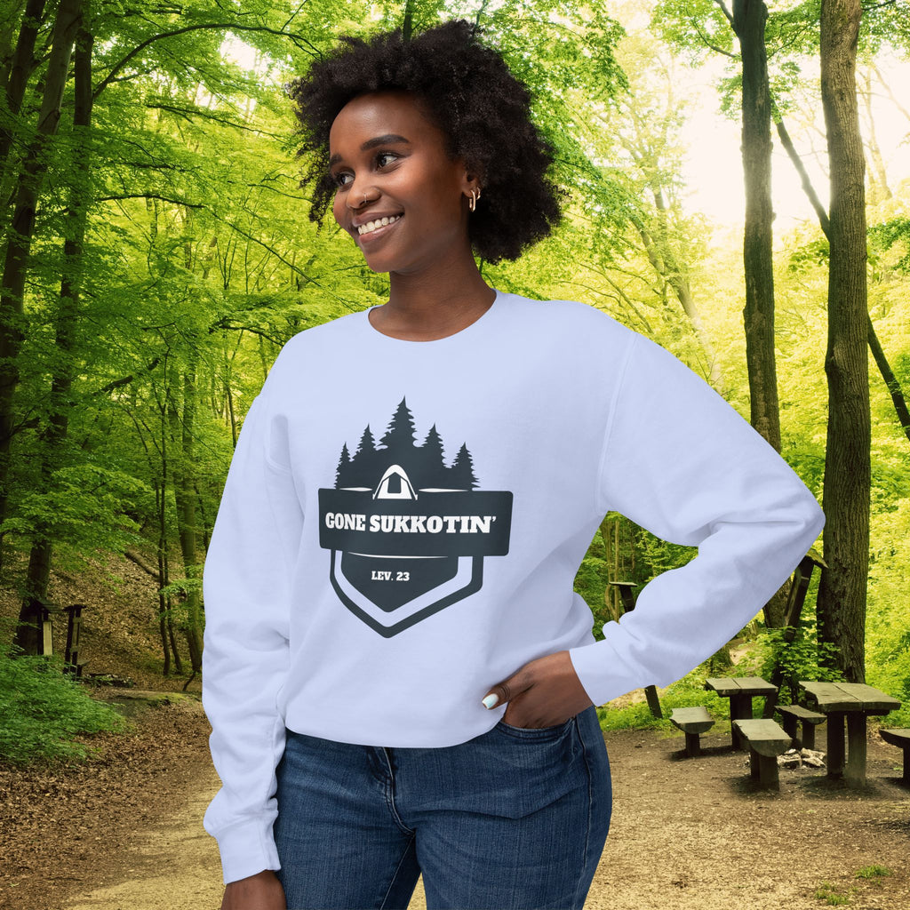 Gone Sukkotin’ Sweatshirt | Sukkot Camping Feast Gear | Lev 23 Crewneck