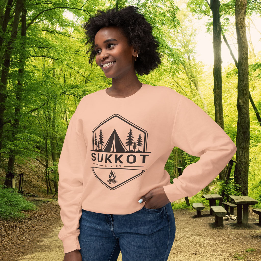 Sukkot Camp Badge Sweatshirt | Biblical Feast of Tabernacles Crewneck