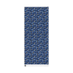 Judaica Gift Wrap with Challah, Kiddush Cup, Doves & Olive Branches