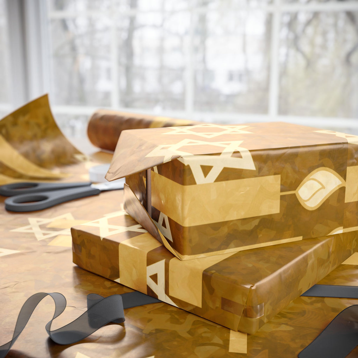 Gold Feast Day Wrapping Paper