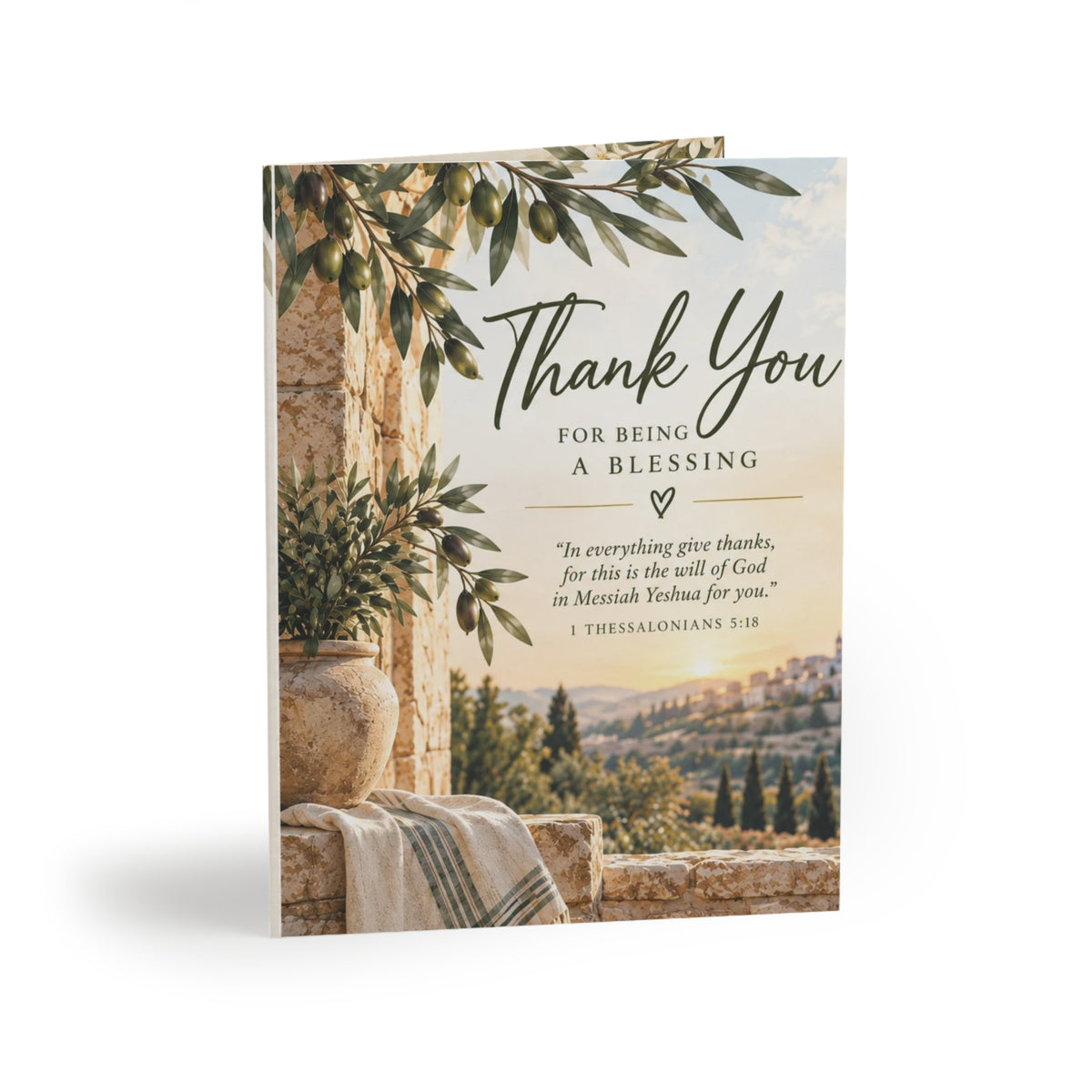 Thank You Greeting Card | Faith-Based Encouragement Card (8, 16, and 24 pcs)