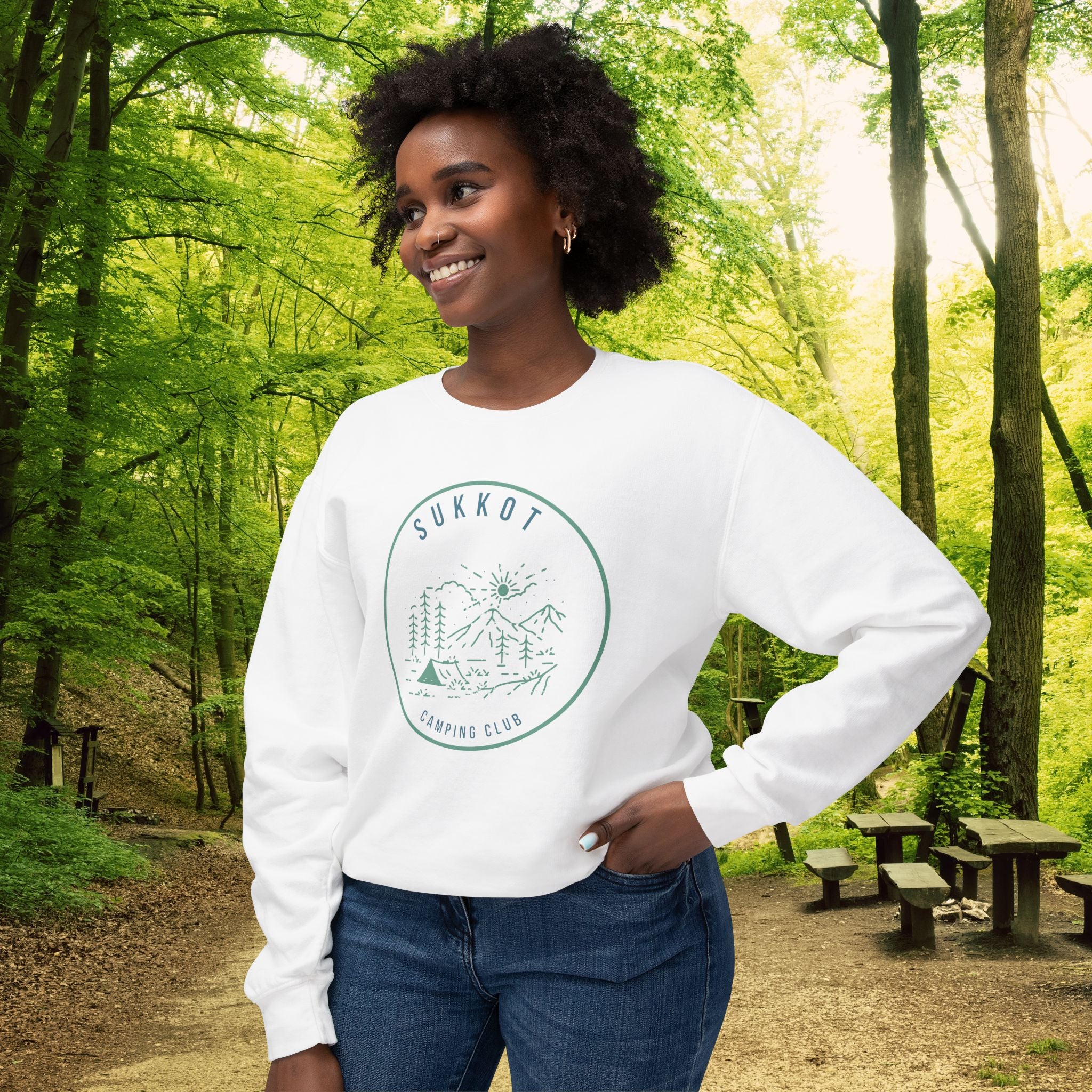 Sukkot Camping Club Sweatshirt | Feast of Tabernacles Outdoor Crewneck