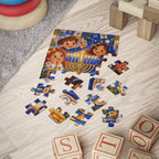 Hanukkah Puzzle for Kids – 30-Piece Menorah, Dreidel & Festival of Lights Puzzle