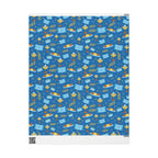 Gift Wrap with Scrolls, Challah, & Olive Branches | Judaica Wrapping Paper