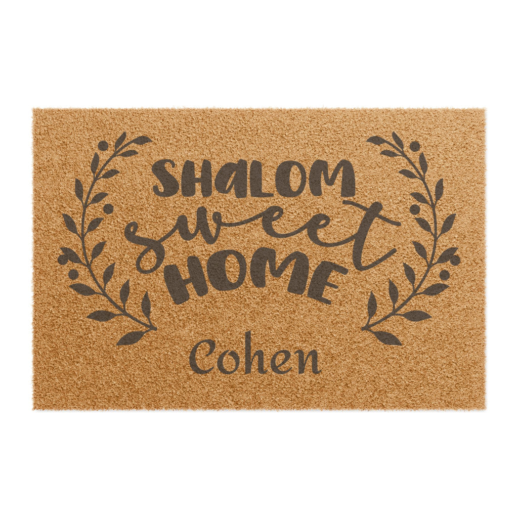 Personalized Shalom Sweet Home Welcome Mat