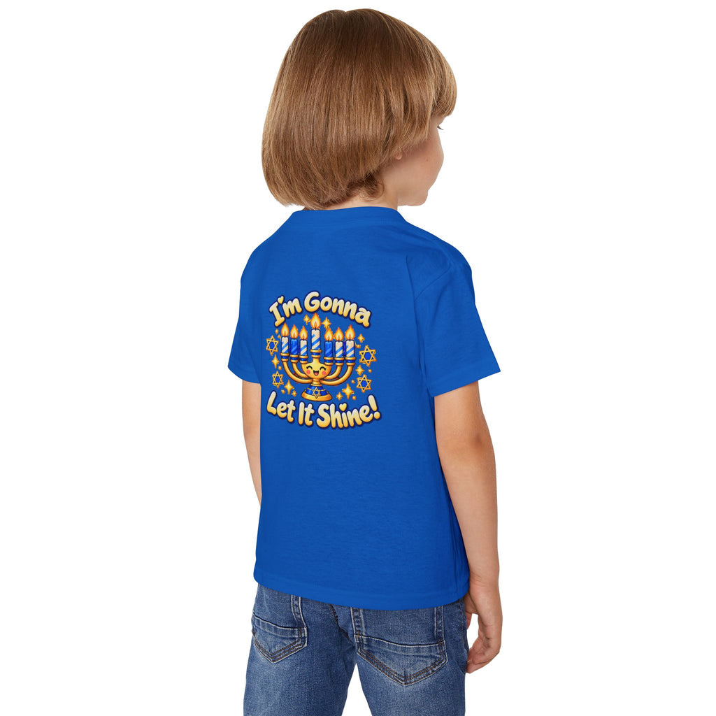 Toddler T‑Shirt — “This Little of Mine” Hanukkah Menorah Baby Tee (I’m Gonna Let It Shine!)