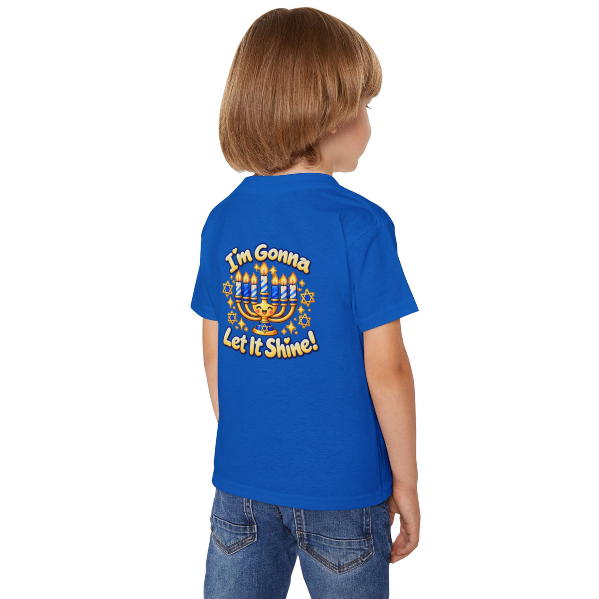 Toddler T‑Shirt — “This Little of Mine” Hanukkah Menorah Baby Tee (I’m Gonna Let It Shine!)