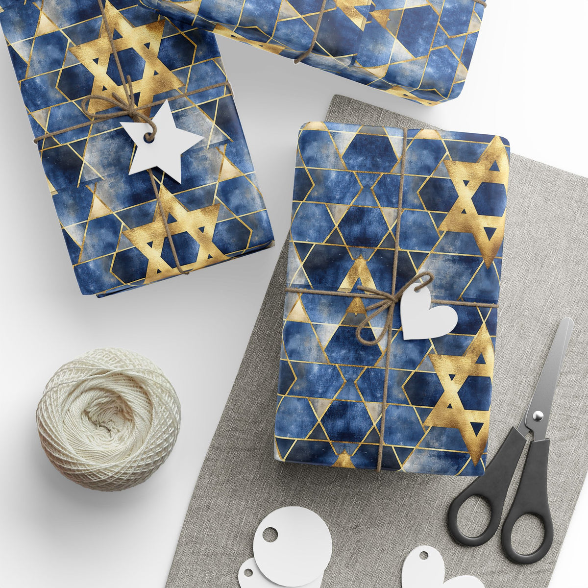 Judaica Holiday Gift Wrap  - Star of David Gift Wrapping Paper