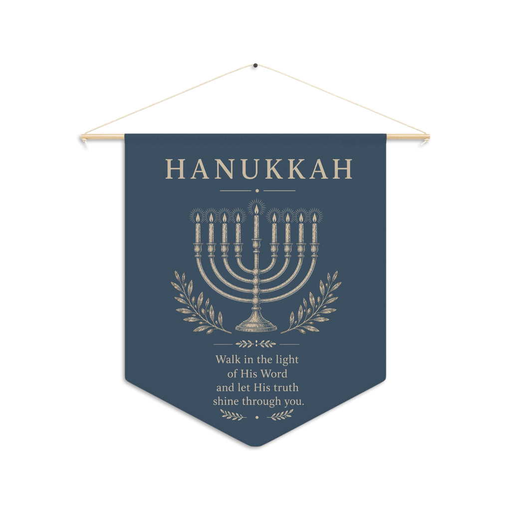 Hanukkah Festival of Lights Wall Pennant