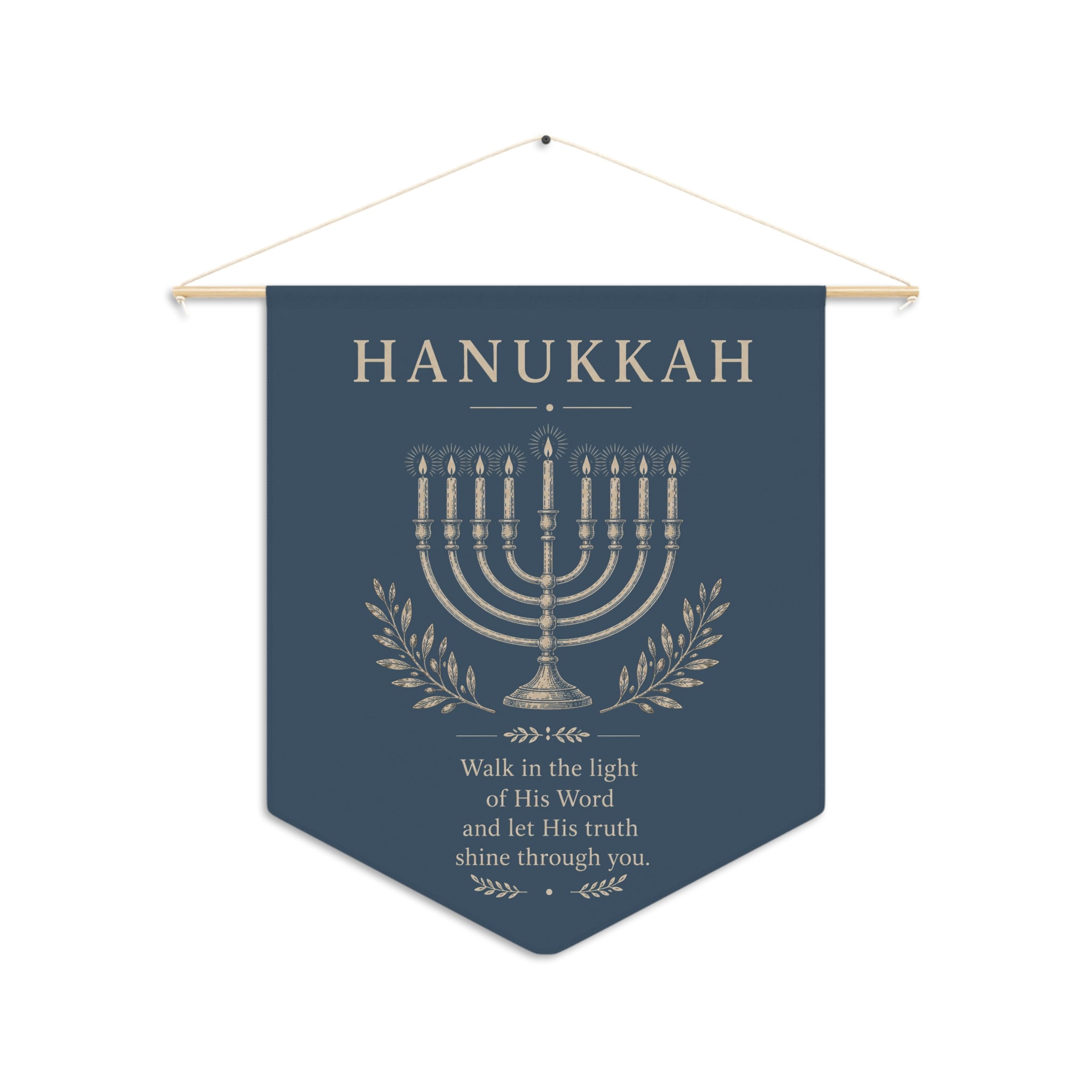 Hanukkah Festival of Lights Wall Pennant