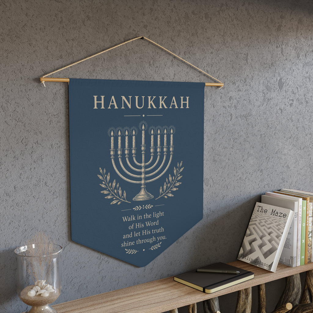 Hanukkah Festival of Lights Wall Pennant