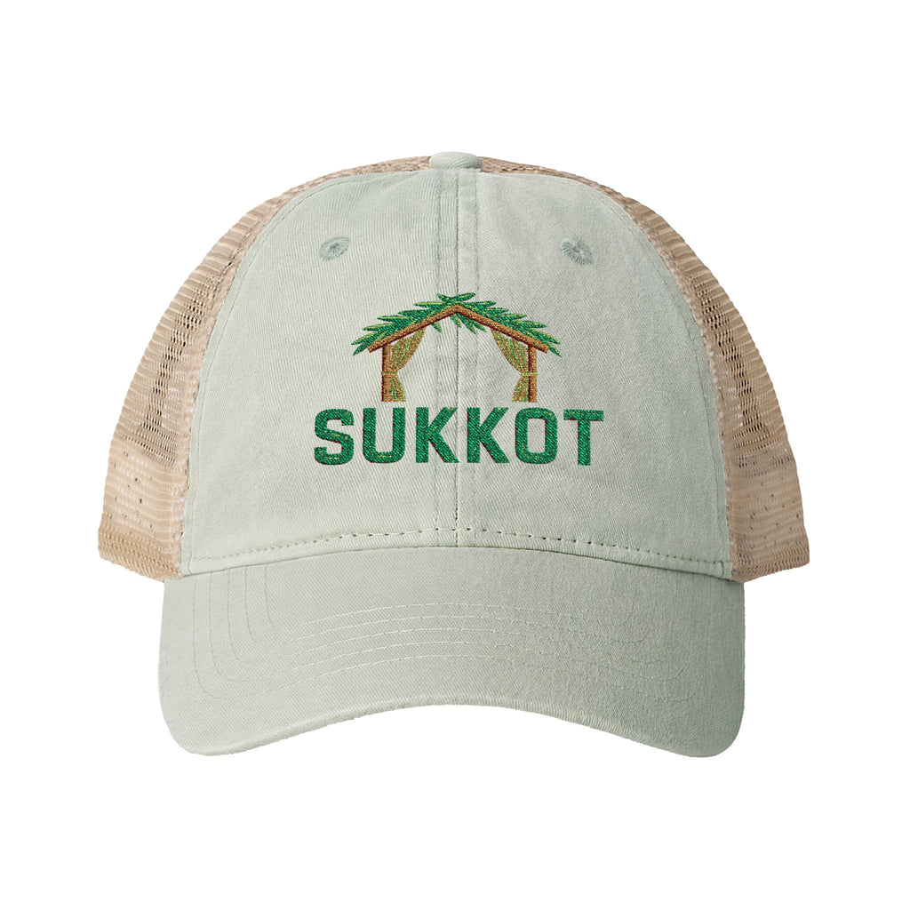 Sukkot Embroidered Meshback Cap