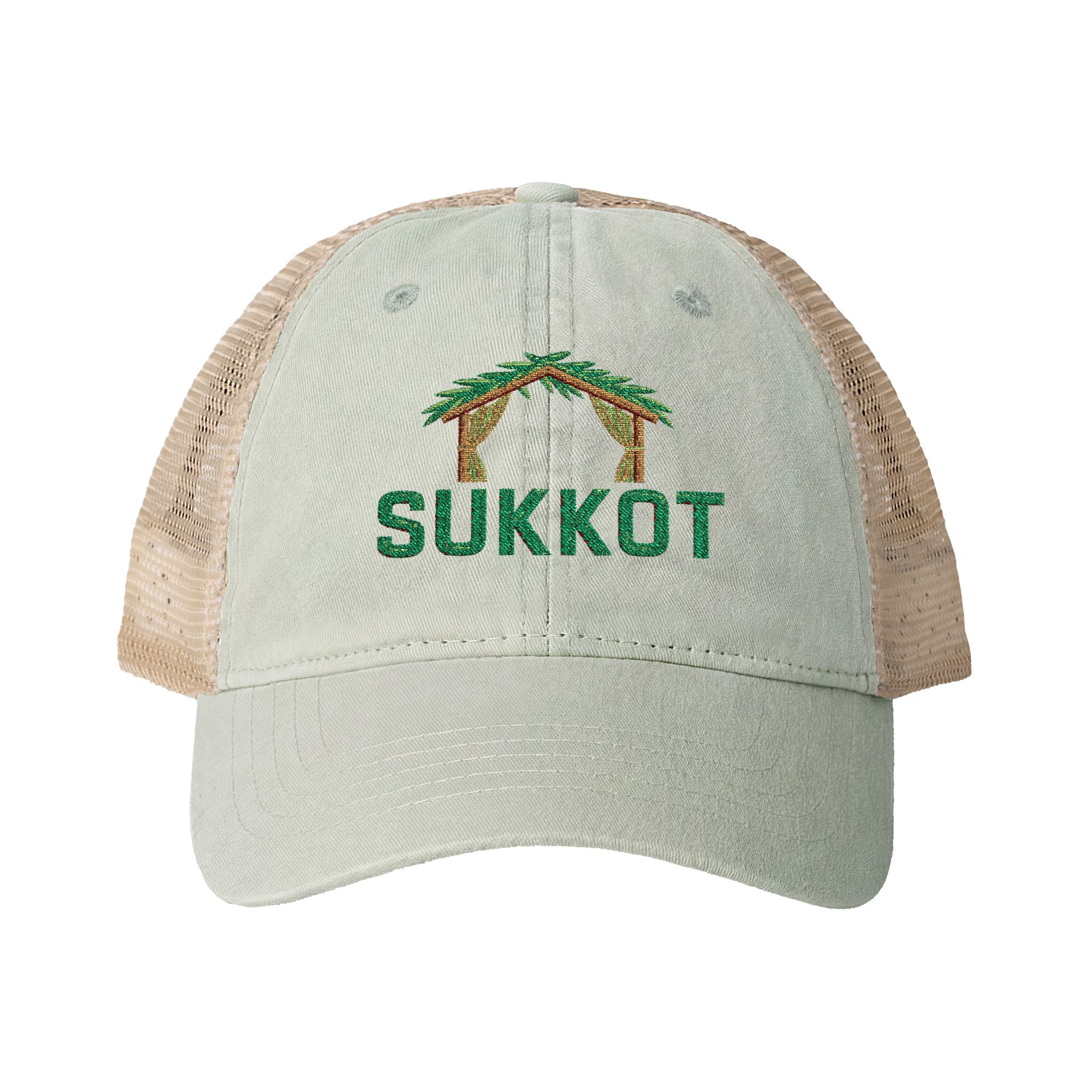 Sukkot Embroidered Meshback Cap