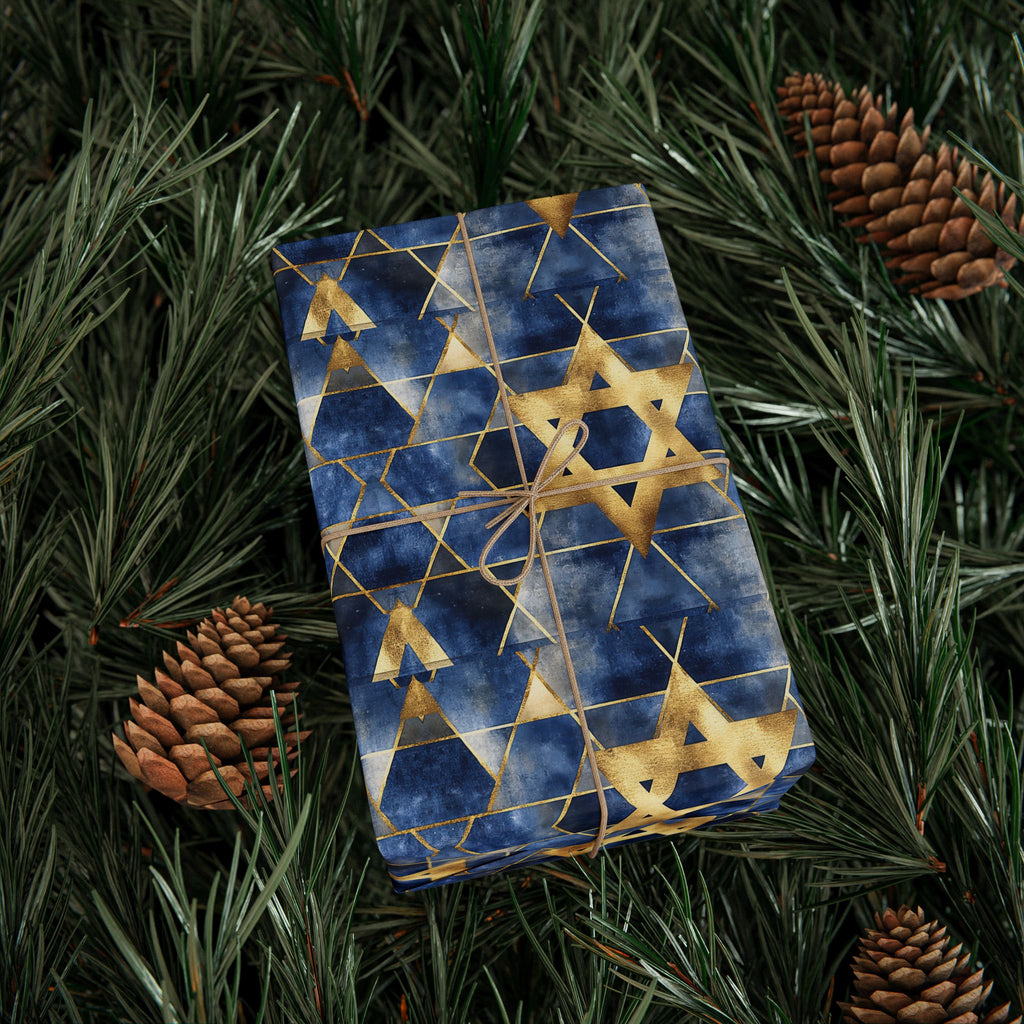 Judaica Holiday Gift Wrap  - Star of David Gift Wrapping Paper