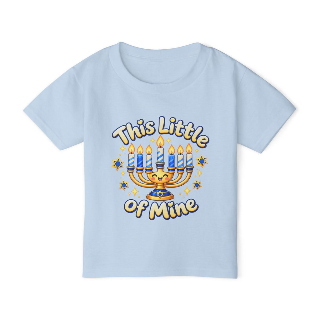 Toddler T‑Shirt — “This Little of Mine” Hanukkah Menorah Baby Tee (I’m Gonna Let It Shine!)