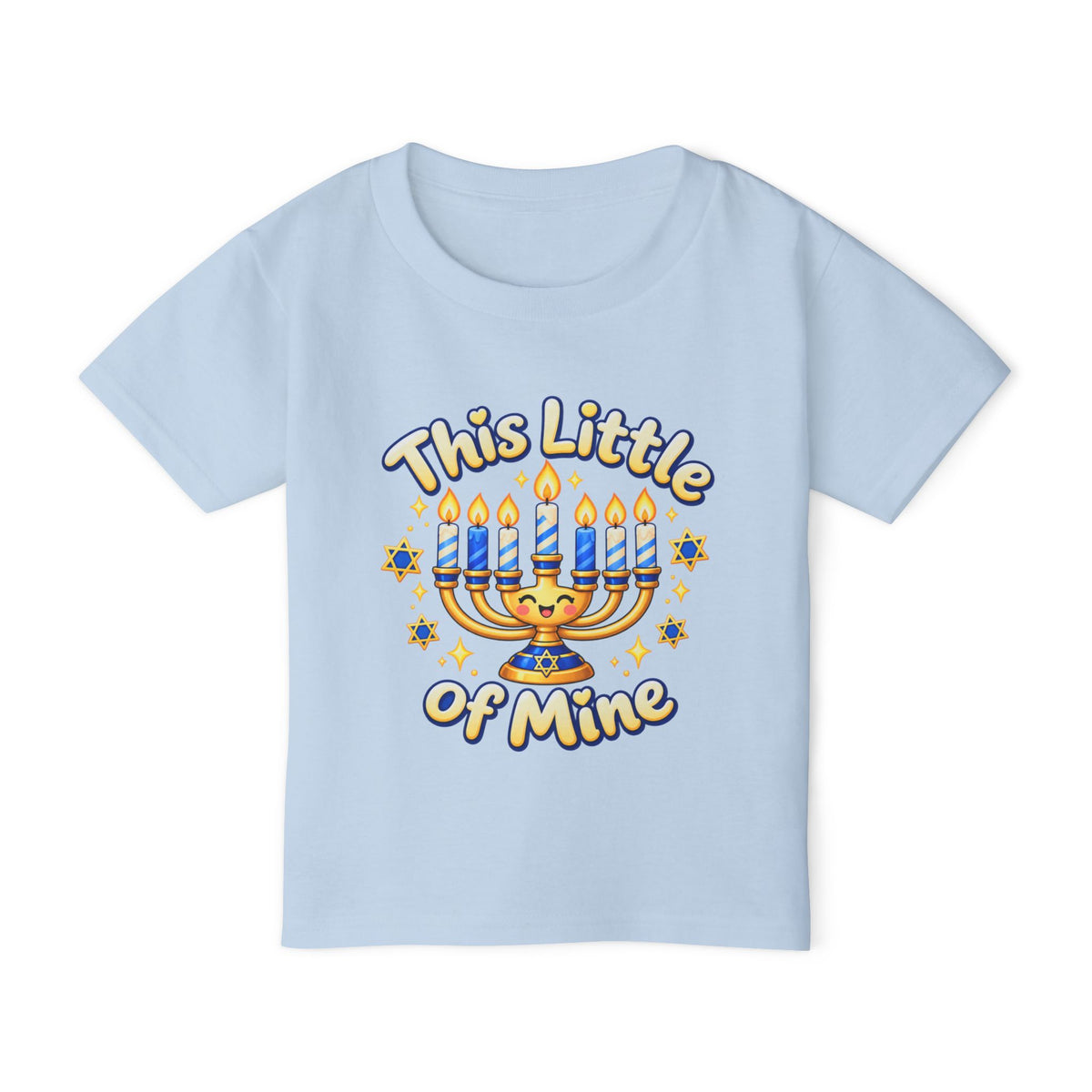 Toddler T‑Shirt — “This Little of Mine” Hanukkah Menorah Baby Tee (I’m Gonna Let It Shine!)