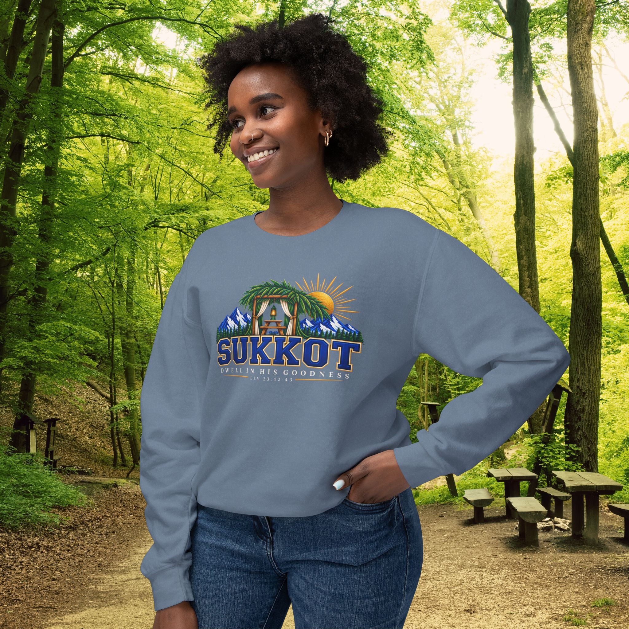 Dwell in His Goodness Sukkot Sweatshirt