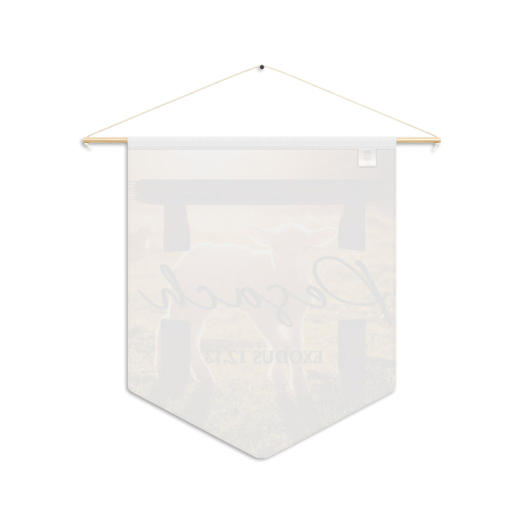 Pesach Lamb Pennant | Exodus 12:13 Passover Wall Banner