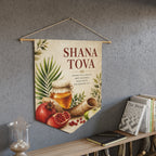 Shana Tova | Honey, Pomegranate & Shofar Wall Pennant