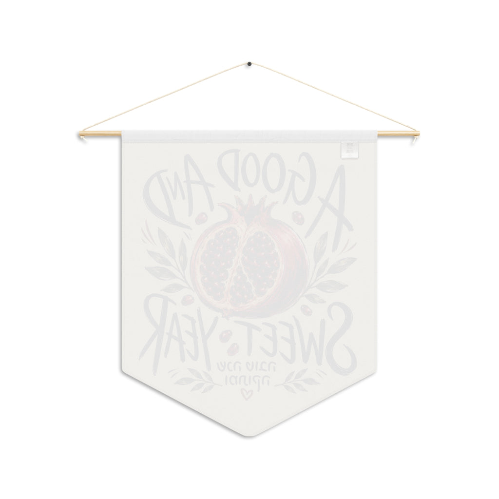 A Good & Sweet Year | Shana Tova Pomegranate Wall Pennant