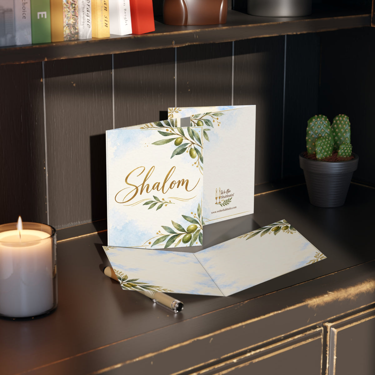 Shalom Greeting Card | Faith-Based Encouragement Card (8, 16, and 24 pcs)