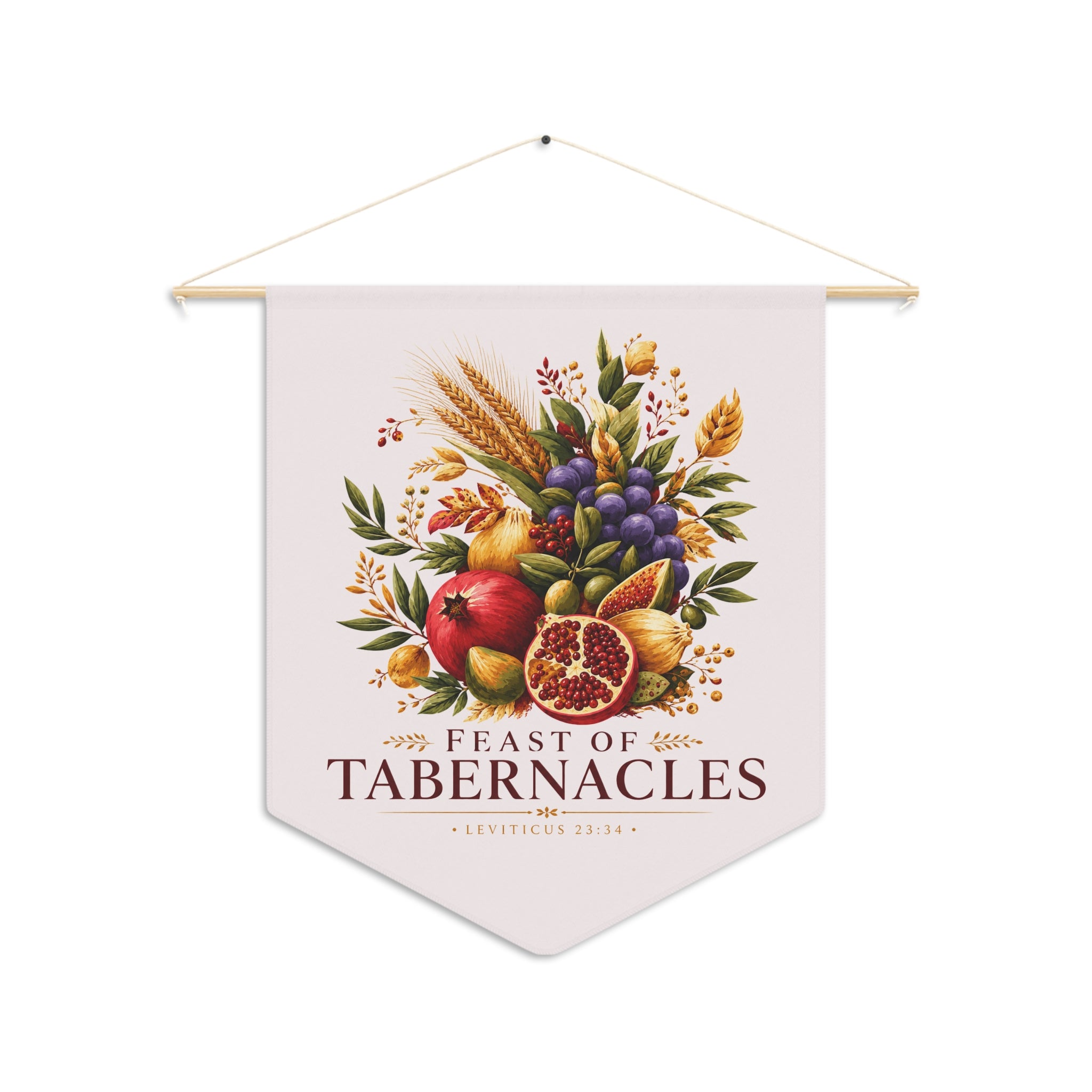 Feast of Tabernacles | Sukkot Harvest Wall Pennant