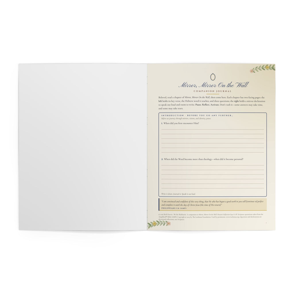 Mirror, Mirror On the Wall Companion Journal - 24-Page Full-Color Reflection Journal