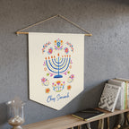 Chag Sameach | Colorful Hanukkah Wall Pennant