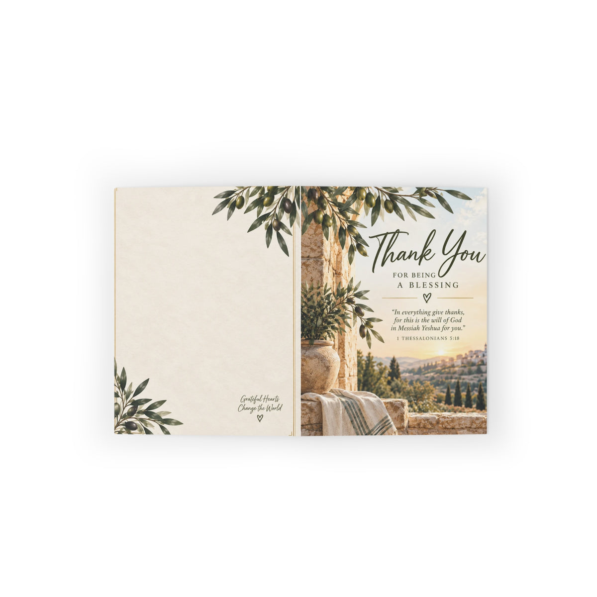 Thank You Greeting Card | Faith-Based Encouragement Card (8, 16, and 24 pcs)