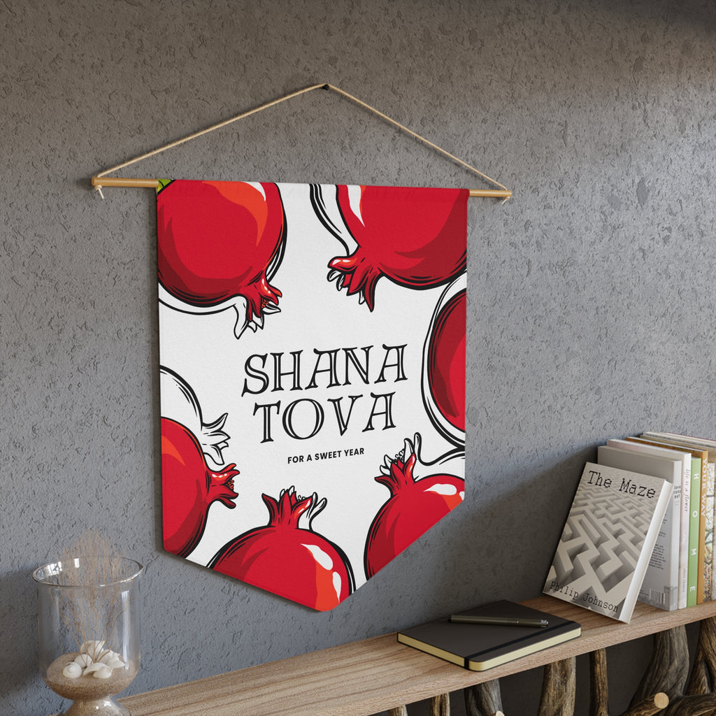 Shana Tova | Pomegranate Sweet Year Wall Pennant