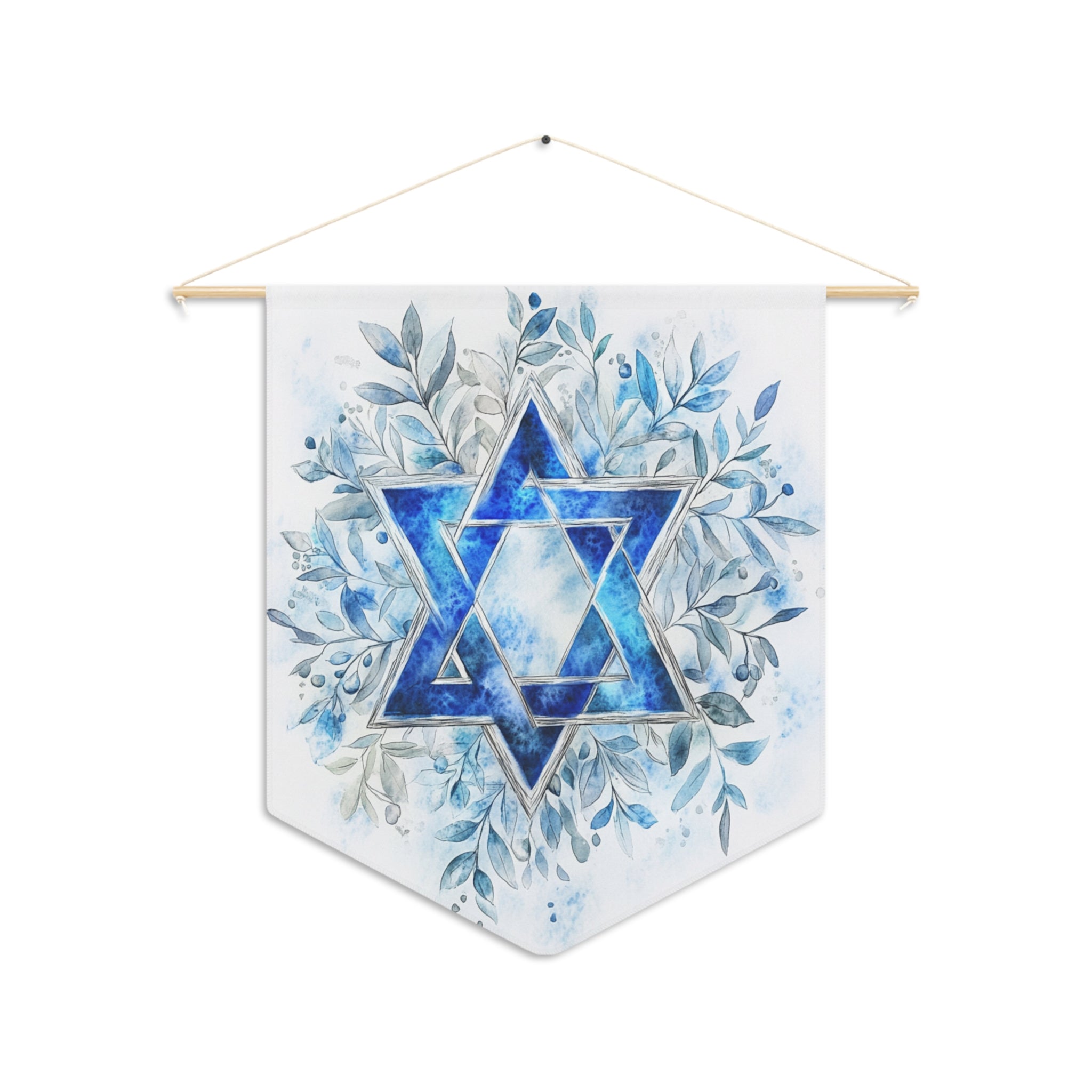 Star of David | Watercolor Wall Pennant