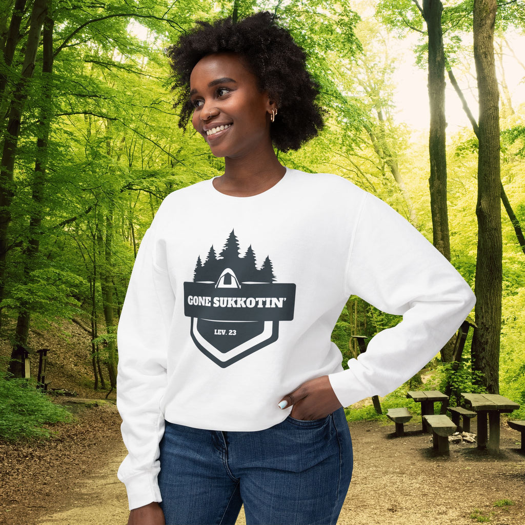 Gone Sukkotin’ Sweatshirt | Sukkot Camping Feast Gear | Lev 23 Crewneck