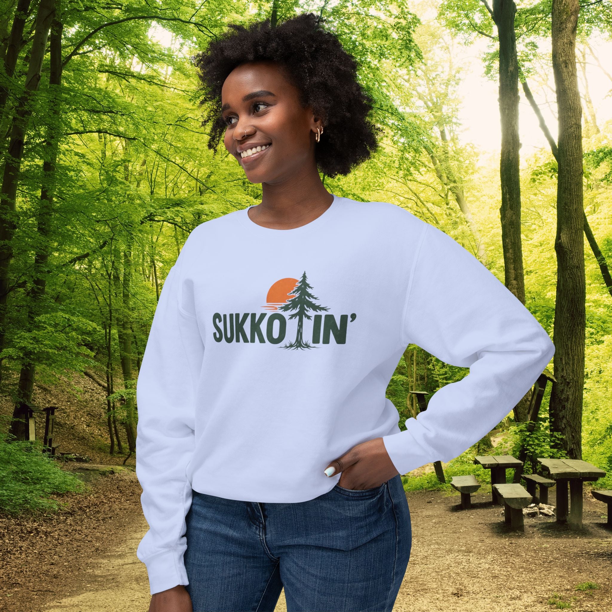 Sukkotin’ Sweatshirt | Sukkot Camping & Feast of Tabernacles Crewneck