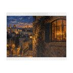 Hanukkah in Jerusalem – Glowing Hanukkiah Window Art Puzzle for Adults & Teens | 110–1014 Pieces